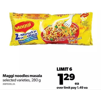 Real Canadian Superstore Maggi noodles masala offer