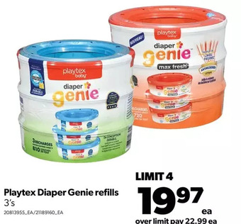 Real Canadian Superstore Playtex diaper genie refills offer