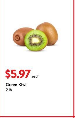 Walmart Green kiwi offer