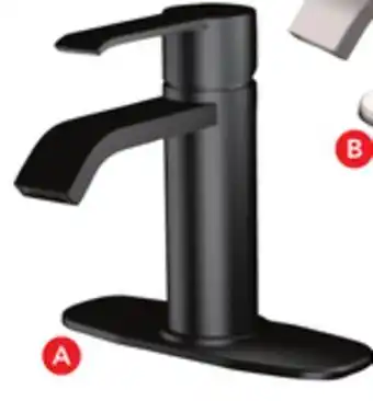 Lowe's Allen + roth "veda" lavatory faucet black finish offer