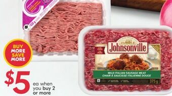 Sobeys Johnsonville ground sausage offer
