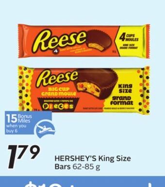 Sobeys Hershey's king size bars - 15 air miles® bonus miles offer