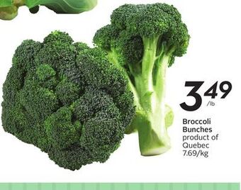 Sobeys Broccoli bunches offer