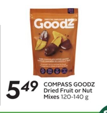 Sobeys Compass goodz dried fruit or nut mixes offer
