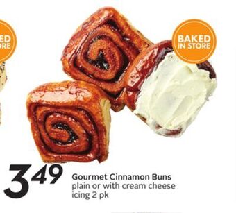 Sobeys Gourmet cinnamon buns offer