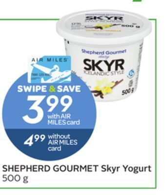 Sobeys Shepherd gourmet skyr yogurt offer