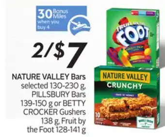 Sobeys Nature valley bars - 30 air miles® bonus miles offer