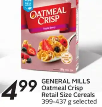 Sobeys General mills oatmeal crisp retail size cereals -100 air miles® bonus miles offer