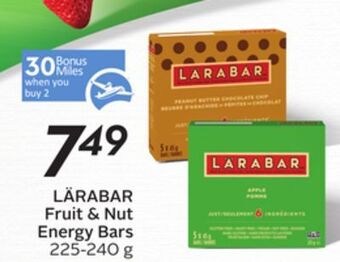 Sobeys Lärabar fruit & nut energy bars - 30 air miles® bonus miles offer
