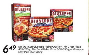 Sobeys Dr. oetker giuseppe rising crust or thin crust pizza offer