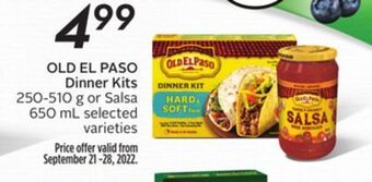 Sobeys Old el paso dinner kits - 100 air miles® reward miles offer