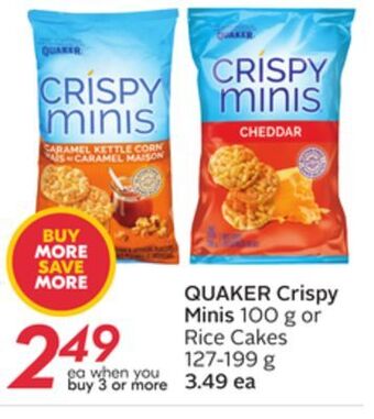 Sobeys Quaker crispy minis offer