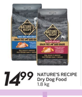 Sobeys Nature's recipe dry dog food offer