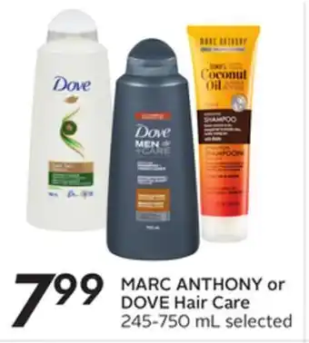 Sobeys Marc anthony or dove hair care offer