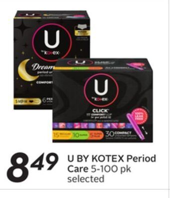 Sobeys U by kotex period care offer