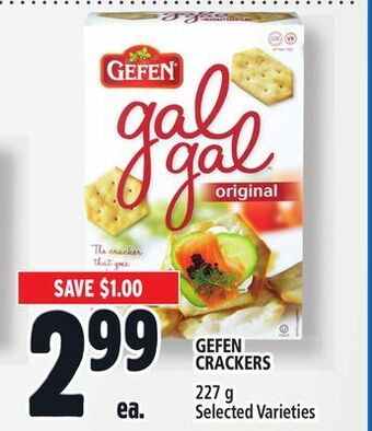 Metro Gefen crackers offer