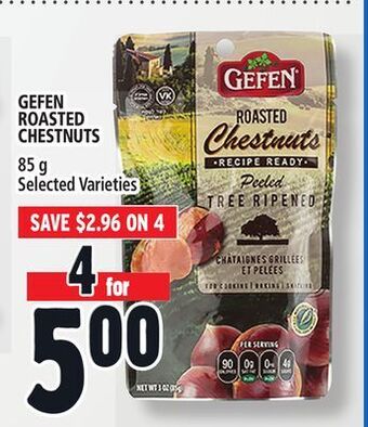 Metro Gefen roasted chestnuts offer