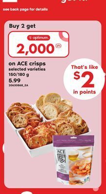 Loblaws Ace crisps, 150/180 g offer