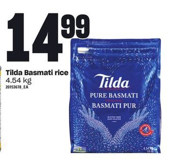 Loblaws Tilda basmati rice, 4.54 kg offer