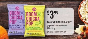 Loblaws Angie's boomchickapop® popcorn, 136-198 g offer
