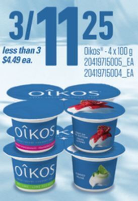 Loblaws Oikos® - 4 x 100 g offer