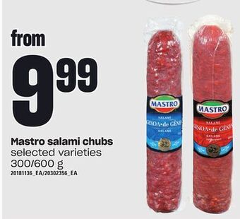 Independent Grocer Mastro salami chubs, 300/600 g offer