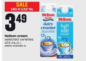 Independent Grocer Neilson cream, 473 ml/1 l offer