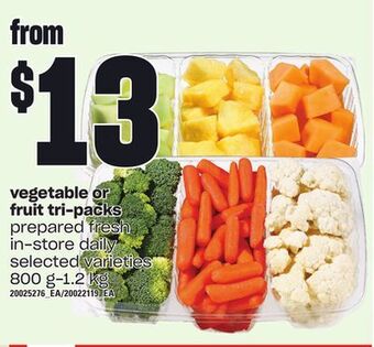 Independent Grocer Vegetable or fruit tri-packs, 800 g-1.2 kg offer