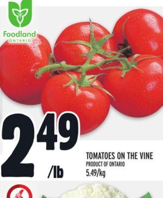 Metro Tomatoes on the vine offer