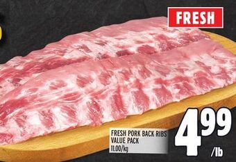 Metro Fresh pork back ribs value pack offer