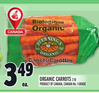 Metro Organic carrots offer