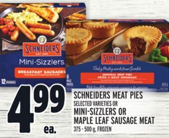 Metro Schneiders meat pies offer