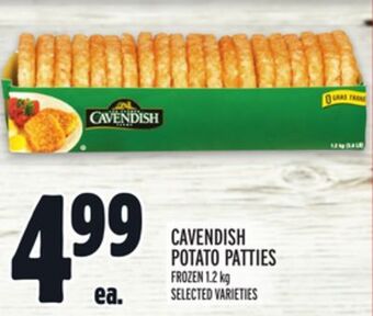 Metro Cavendish potato patties offer
