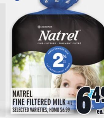 Metro Natrel fine filtered milk offer