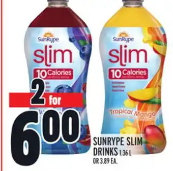 Metro Sunrype slim drinks offer