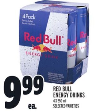 Metro Red bull energy drinks offer