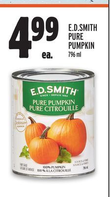 Metro E.d.smith pure pumpkin offer