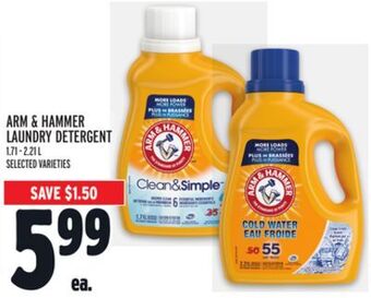 Metro Arm & hammer laundry detergent offer