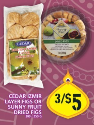 Food Basics Cedar izmir layer figs or sunny fruit dried figs offer
