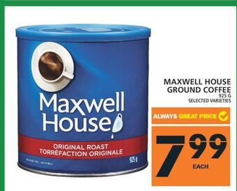 Food Basics Maxwell house ground coffee offer