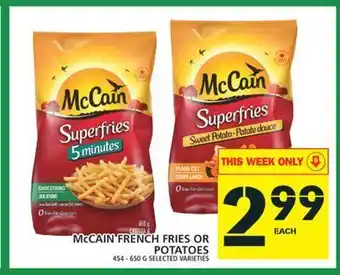 Food Basics Mccain french fries or potatoes offer