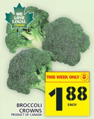 Food Basics Broccoli crowns offer