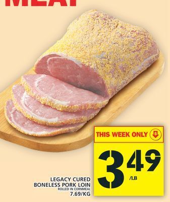 Food Basics Legacy cured boneless pork loin offer