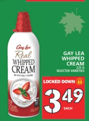 Food Basics Gay lea whipped cream offer