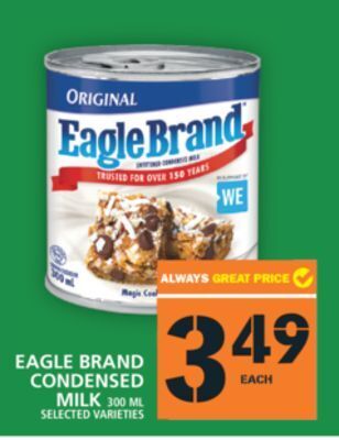 Food Basics Eagle brand condensed milk offer