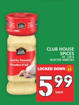 Food Basics Club house spices offer