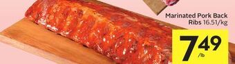 Foodland Marinated pork back ribs offer