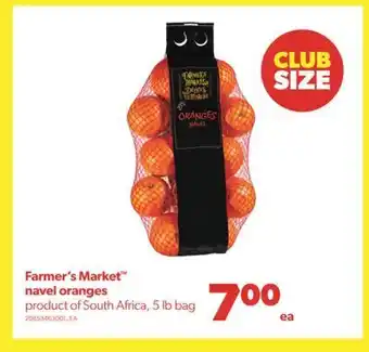 Real Canadian Superstore Farmer's market™ navel oranges, 5 lb bag offer