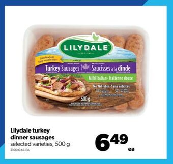 Real Canadian Superstore Lilydale turkey dinner sausages, 500 g offer