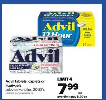 Real Canadian Superstore Advil tablets, caplets or liqui-gels, 20-32's offer